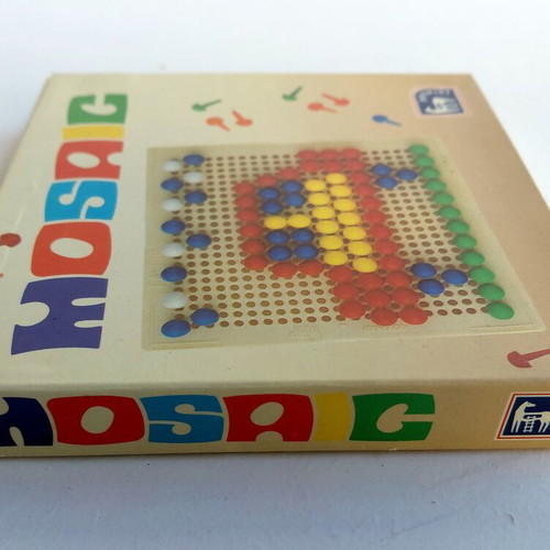 Mosaic vintage 80s travel board game Doureios