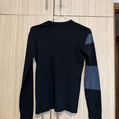 Armani Jeans men's sweater used, wool, black and grey, size S