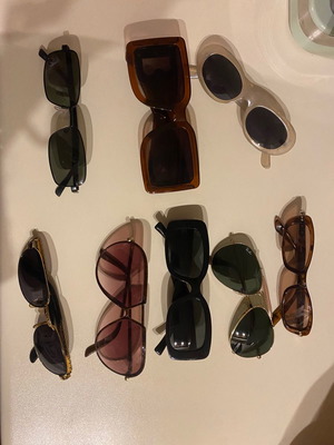 Branded sunglasses used, collection of 8 pairs