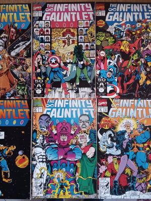 Infinity Gauntlet μεταχειρισμένο σετ 1-6 Marvel Comics