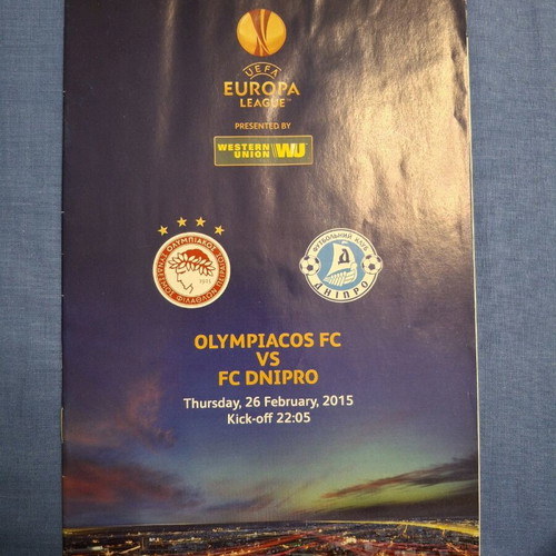 Olympiacos Match Programme Europa League 2014-15 new