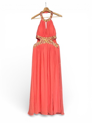 Βραδινό φόρεμα μεταχειρισμένο medium κοράλι