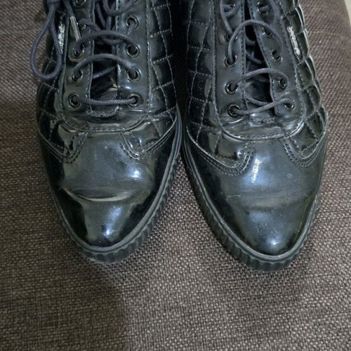 Geox shoes used, black patent leather, size 37