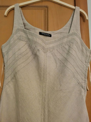 Betty Barclay summer dress size 36(42) beige linen new