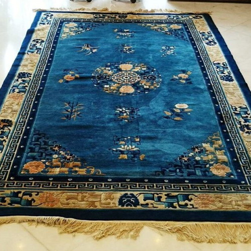 Wool rug Chinese style used with Asian motifs