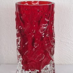 Red lava vase used