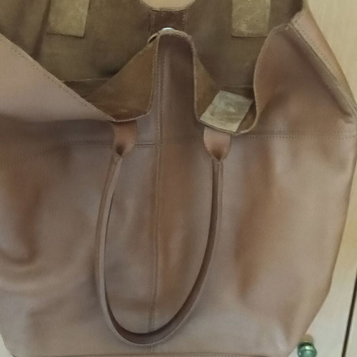 Marks & Spencer Autograph leather shoulder bag, light brown