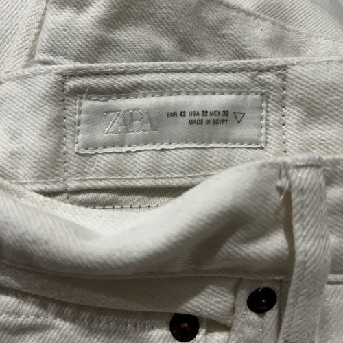 Zara white pants like new, size M