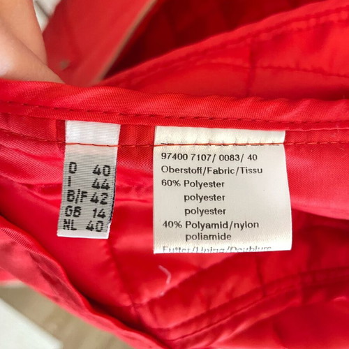 Καπιτονέ σακάκι Massimo Dutti μέγεθος L σαν καινούργιο, μπεζ και κόκκινο