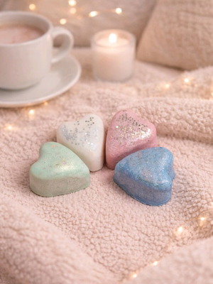 Wax melts σε σχήμα καρδιάς 4τμχ 50gr κατόπιν παραγγελίας