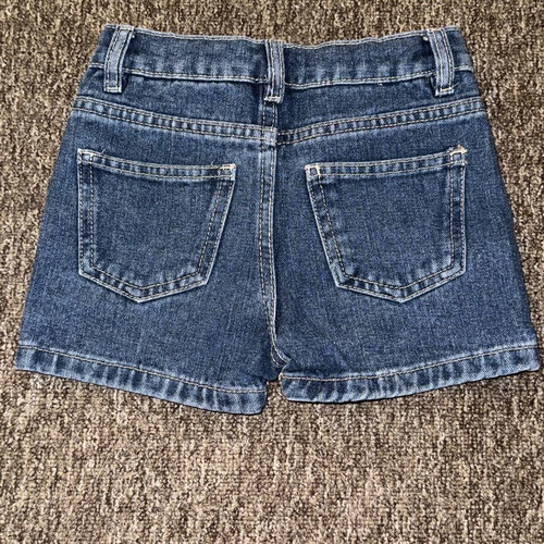 Sinsay denim shorts for girl with lemon design, size 5 (110 cm)
