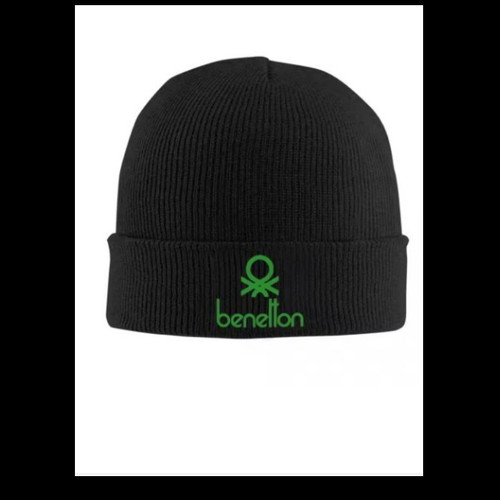 United Colors Of Benetton warm knit hat new, black