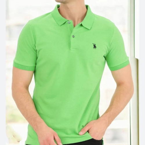 Dewberry green short-sleeve polo shirt XL 170cm like new, cotton