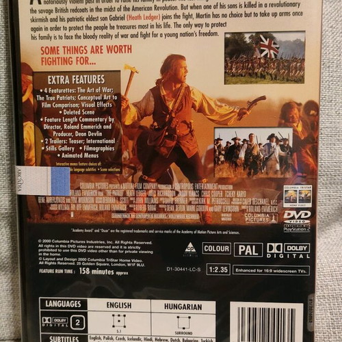The Patriot DVD new with Greek subtitles