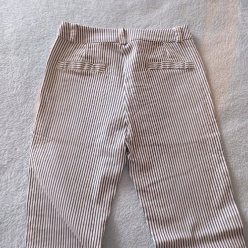 Women's pants like new, size S, white and blue
