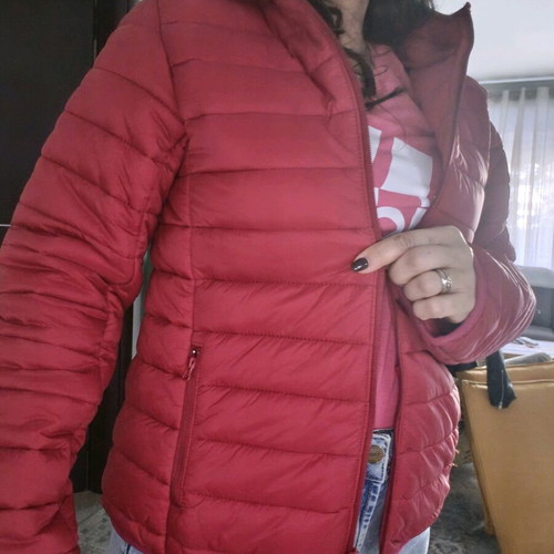 Pink jacket like new, warm and thin, size S