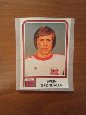 Panini Argentina '78 αυτοκόλλητο Νο372 Svein Gröndalen μεταχειρισμένο