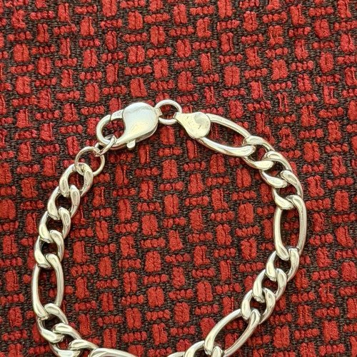 Silver bracelet for slim wrist 18.3 cm unisex like new