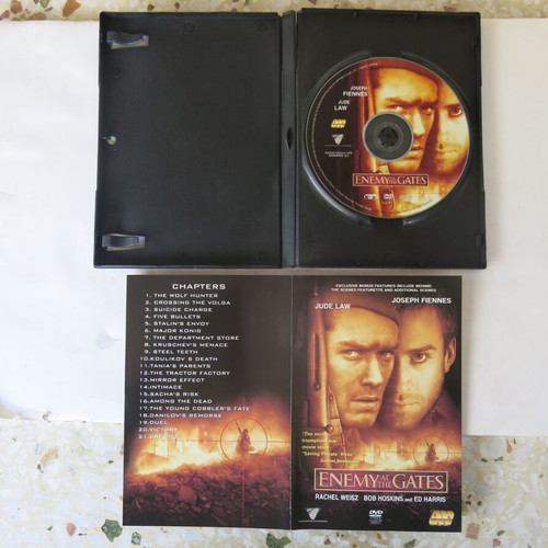 Enemy at the Gates DVD like new, with subtitles
