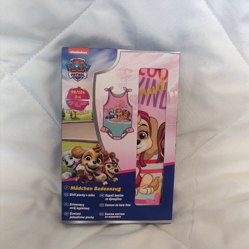 Paw Patrol Girls One-Piece Swimsuit Pink Size 98/104 Brand New