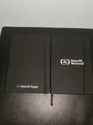 Set of 2 Smurfit Kappa / Westrock notebooks used, lined and squared