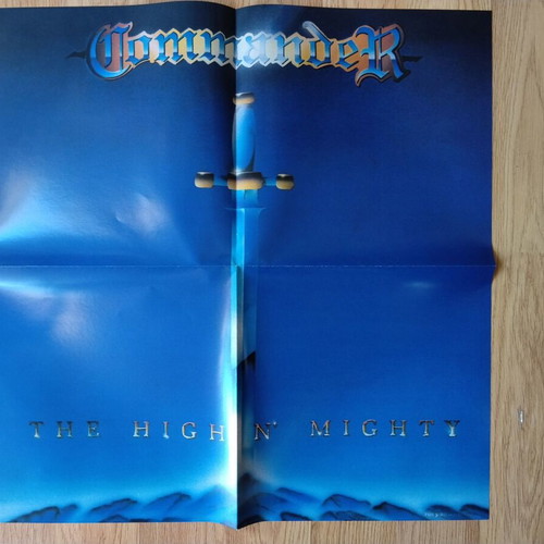 Commander The High 'n' Mighty LP blue with gold and white splatter, new
