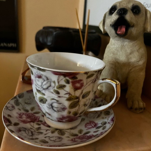 Porcelain tea/coffee cup hand-painted like new