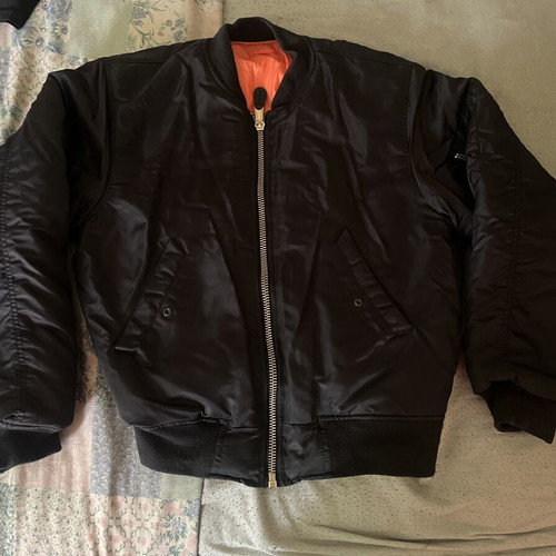 Mil Tec black bomber jacket skinhead punk size S