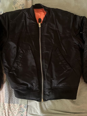 Mil Tec black bomber jacket skinhead punk size S