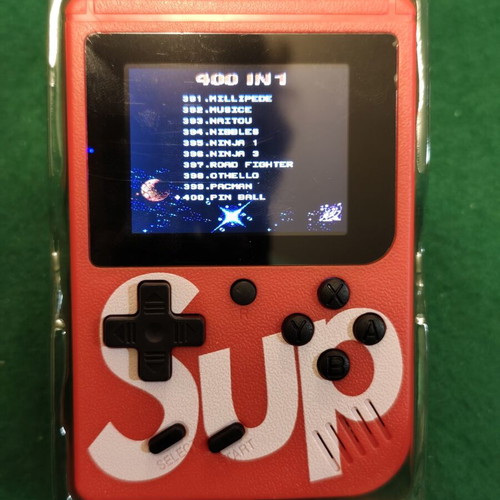 Sup Game Box 400 in 1 Plus portable retro console, red