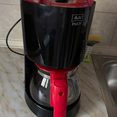 Melitta Enjoy filter coffee maker like new, black/red