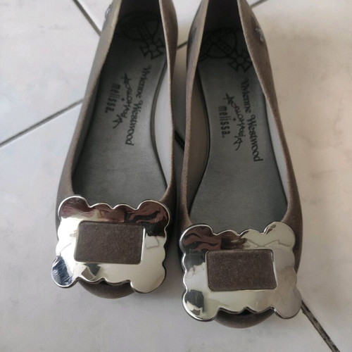 Vivienne Westwood Anglomania + Melissa - New Ballerina flats ballet new leopard velvet