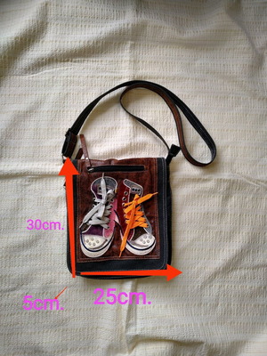Youth crossbody bag like new, multicolored
