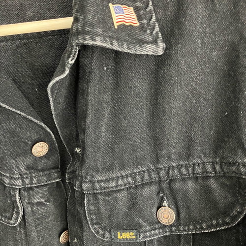 Lee denim jacket vintage used made in USA, size M