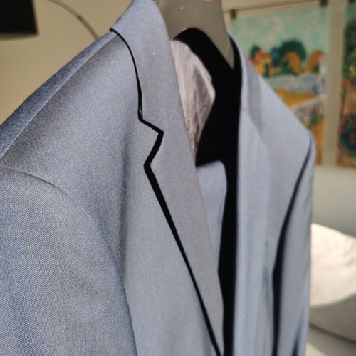 Hugo Boss blue suit with bow tie like new