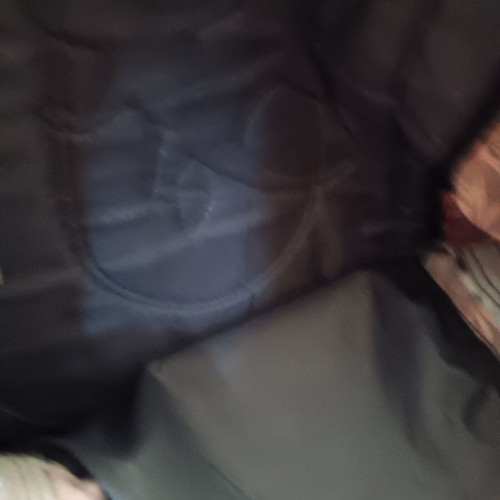 School bag used, floral pattern