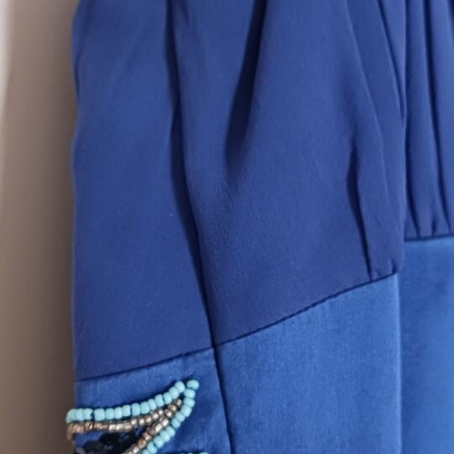 Monsoon summer dress in ancient Greek style like new, blue, size XXL
