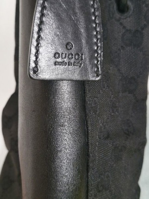 Gucci GG Canvas Monogram Vintage black shoulder bag