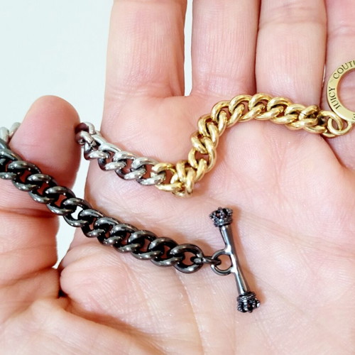 Juicy Couture chain bracelet like new, multicolor