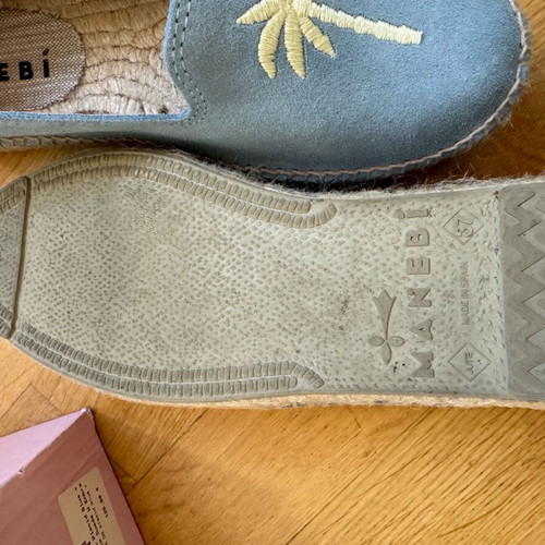 Manebi espadrilles size 37 like new, multicolor