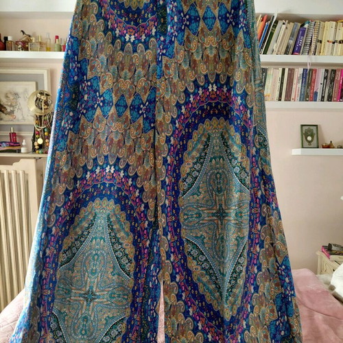 Boho set with pants and crop top one size like new