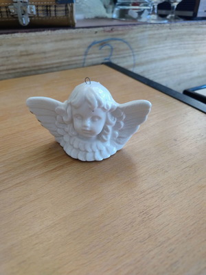 Ceramic decorative angel figurine