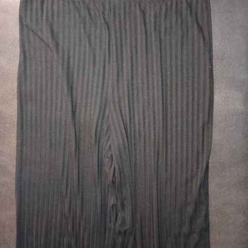 H&M Ribbed Loose Black Pants Like New Size S
