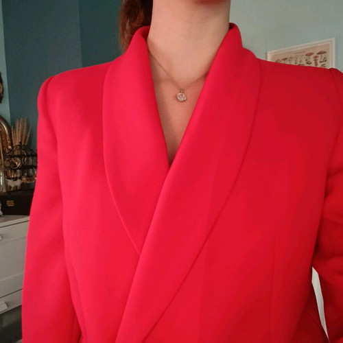 Zara women's red jacket with lining, regular fit