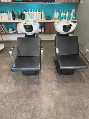 Hair Salon Wash Basins used, set of 2