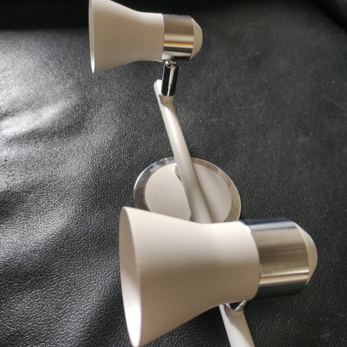Nova Luche double spot white matte aluminum new