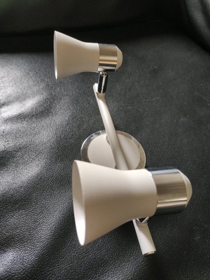 Nova Luche double spot white matte aluminum new