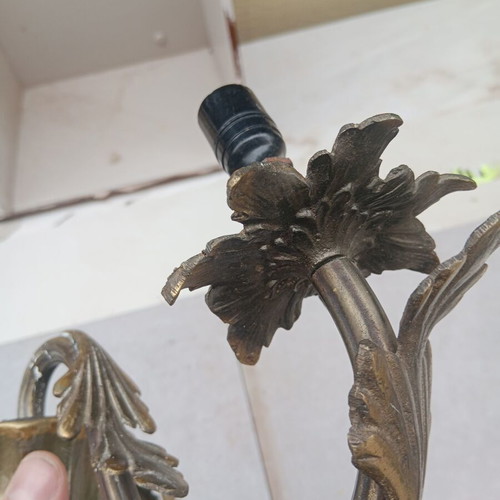 Bronze ceiling light very old used with opening arms