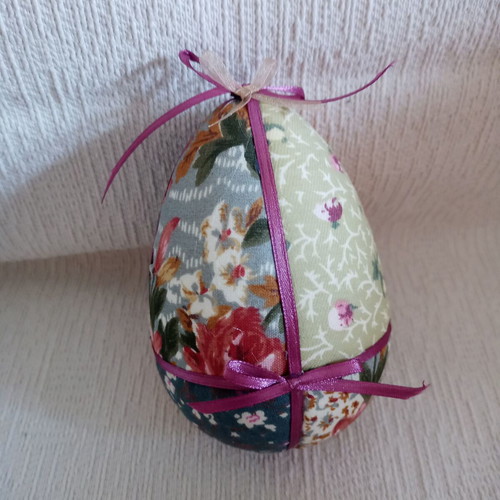 Decorative egg mix and match orange green blue used