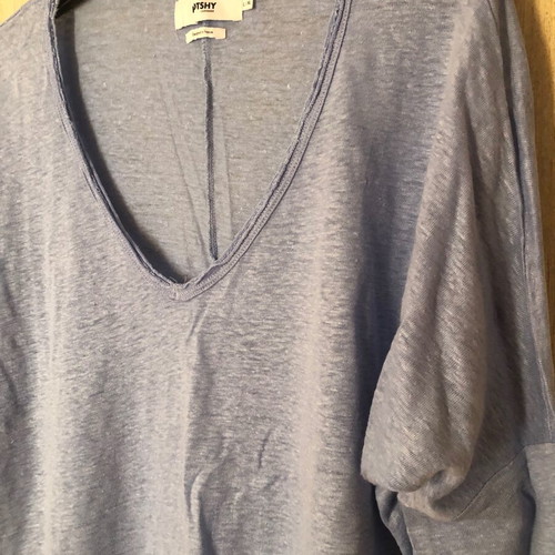 Natchy cotton shirt used, size L/XL, light blue, 3/4 sleeve
